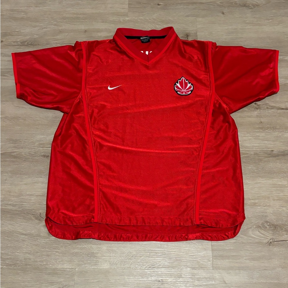 Canada Basketball Vintage Red Nike Sports Jersey